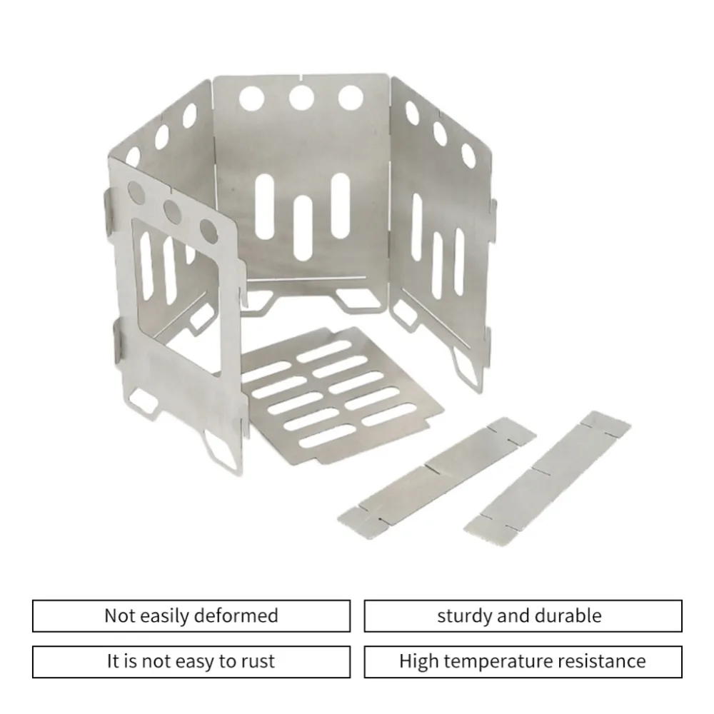 DIY портативная дровяная горящая походная легкая, для печки из нержавеющей стали альпинистская плита для уличный для приготовления пищи для кемпинга походная Новинка