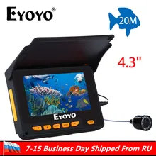 Eyoyo Оригинал 4,3 «Рыболокаторы 1000TVL подводный Камера для рыбалки 150 градусов ИК светодио дный зимний Подледный лов Камера в России
