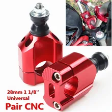 Fuleem 2 шт. Универсальный CNC руль мотоцикла крепления зажим стояк алюминиевый 1/" 28 мм