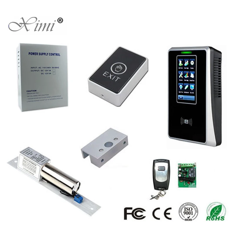 

3000 Users TCP/IP USB Touch Screen 125KHZ RFID Card Time Attendance Time Recorder DIY ZK SC700 ID Card Access Control System