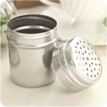 

200pcs Camping Picnic Spice Sugar Salt Pepper Herb Shaker Jar Storage Bottle Stainless Steel Barbecue spice glass apothecary jar