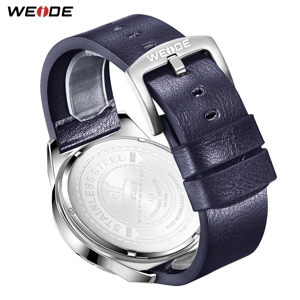 WEIDE мужские часы с кожаным ремешком наручные аналоговый цифровой кварцевый