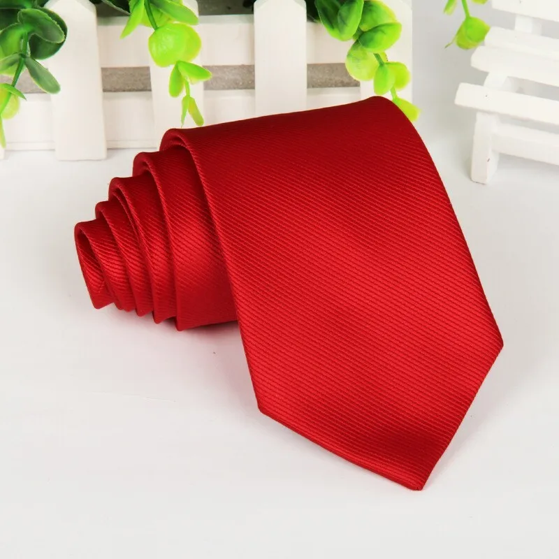 Модные новые мужские 8 см красные галстуки de seda классические мужские дизайнерские Галстуки