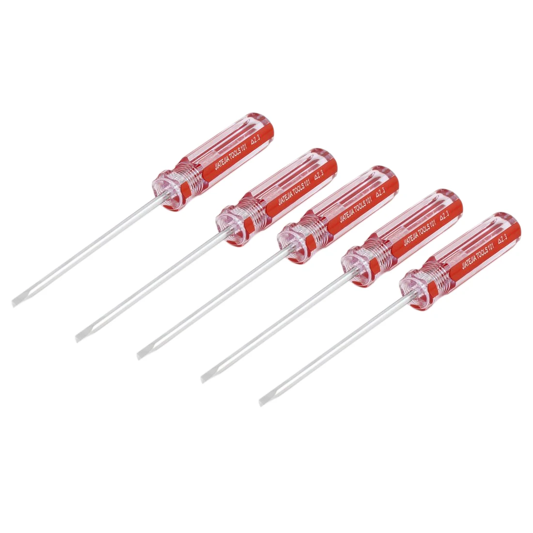 

10x( 5 Pcs Red Clear Antislip Handle 2.3mm Magnet Tip e Screwdrivers TOOGOO(R)