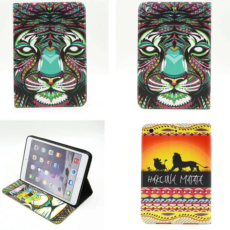 

BF Cute Flower Case For iPad mini & 2 & 3 Fashion Design PU Leather Cover Stand For Apple iPad Mini2 mini3 Tablet Flip Cases