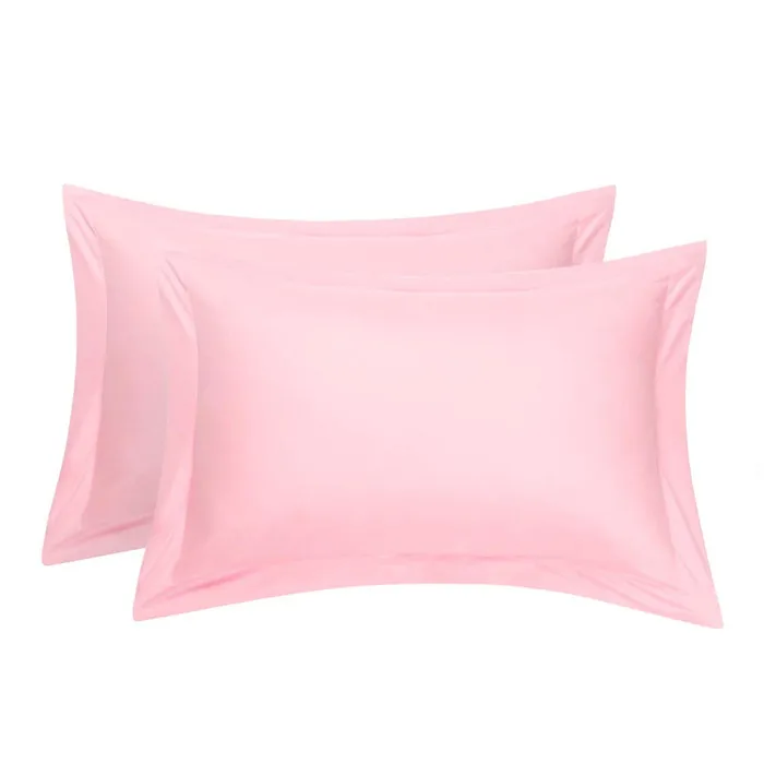 

Saim 2019 Newest Pillow Shams Cotton Pillow Cases Home Pillowcase Cover Plain/Solid Pattern Home Textile 1 Pair Cover Multicolor