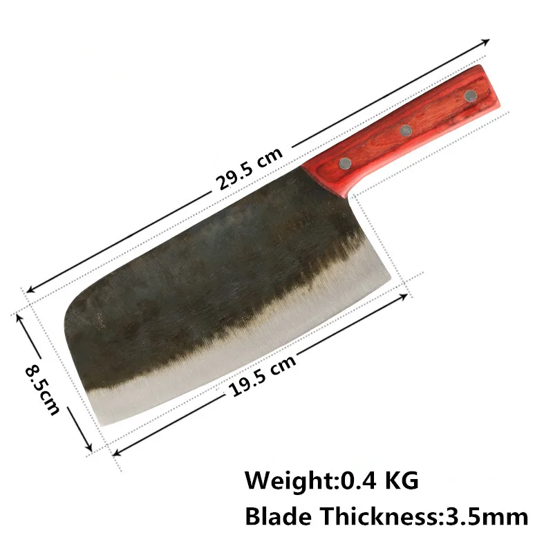  Free Shipping MISGAR Handmade Clip Kitchen Knives Carbon Steel Chinese Style Chef Slice Meat Vegeta - 32657060982