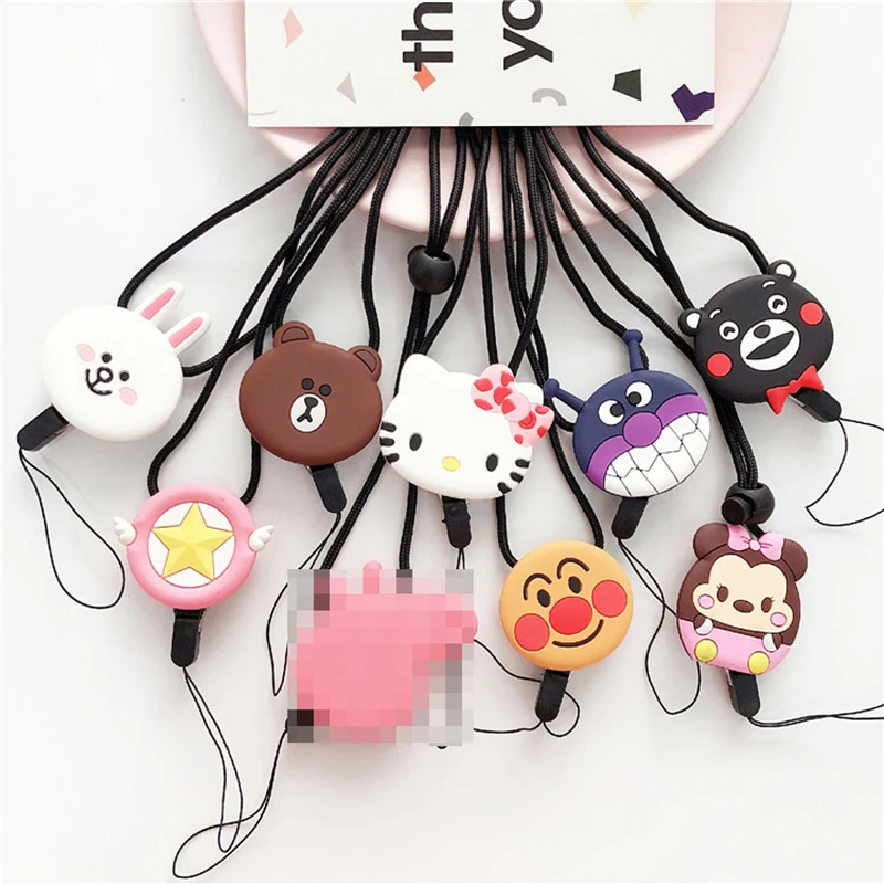 

Cartoon Cute hello kitty popular Lanyard Neck Strap for keys ID Card Mobile Phone Straps for iphone 7 8 X Badge Holder Hang Rope