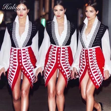 Одежда высшего качества пикантные юбки для женщин женские Асимметричный боты открытым вилы район Homeconing вечерние по колено ЮБК