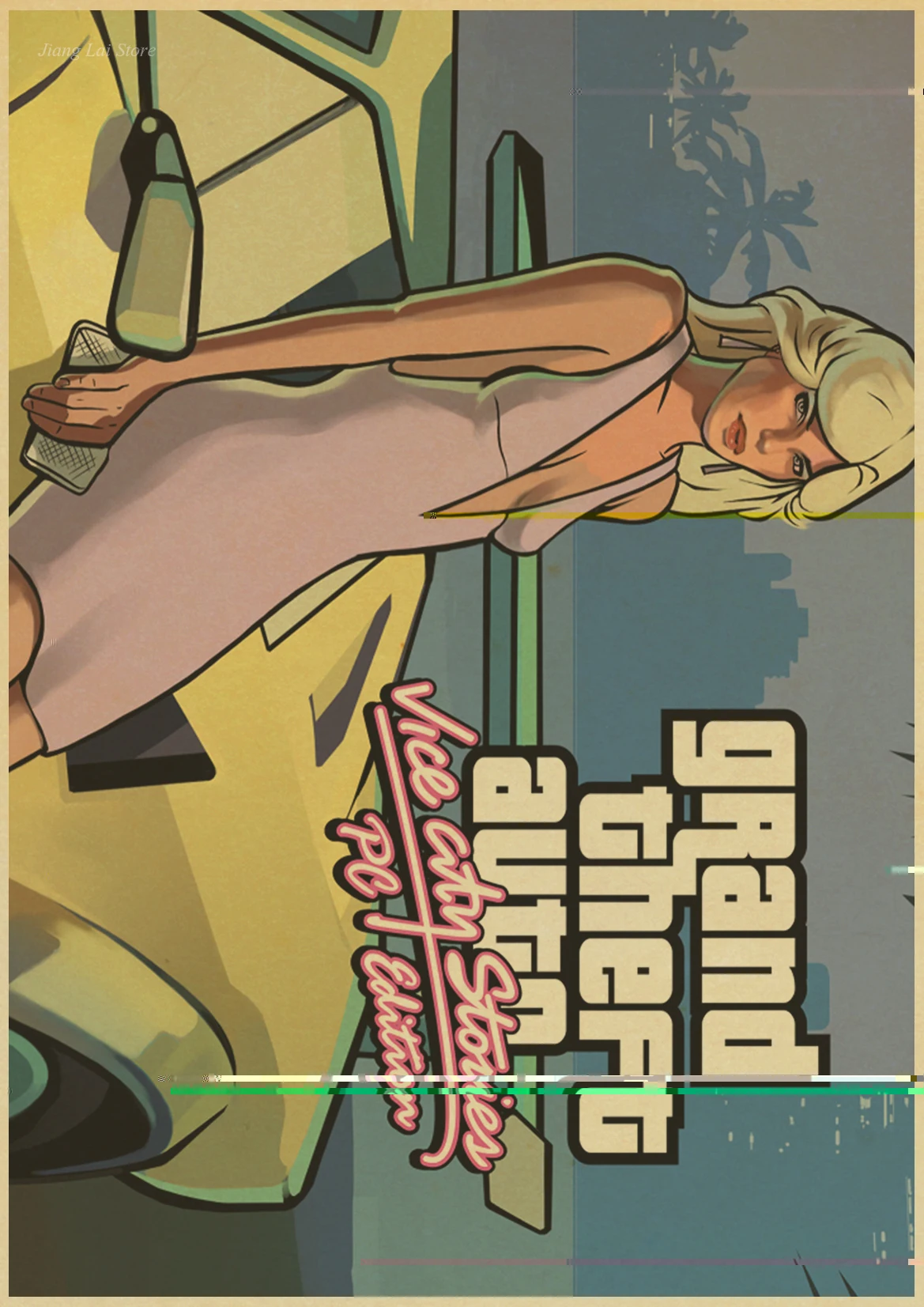 Видеоигры grand theft Авто полицейские автомобили grand theft Авто iv gta iv 4 размера украшение дома холст плакат печать