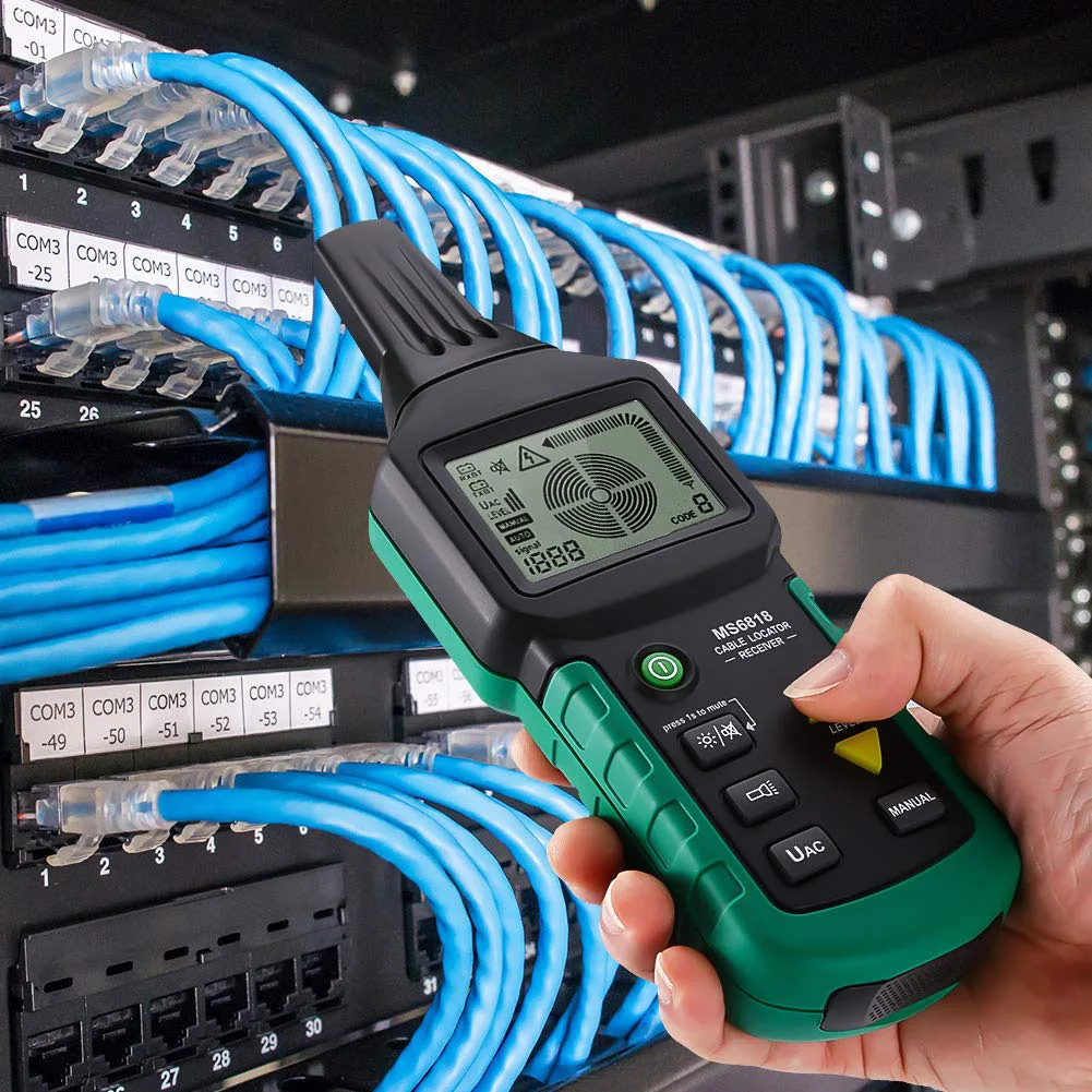  MS6818 Wire Tracker Test Cable Network Portable Telephone Cable Locator Underground Pipe Detector C