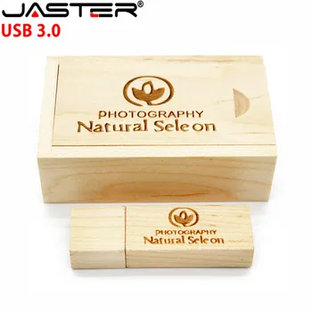 

JASTER Wedding photography gift usb 3.0 pen drive costoms logo 4-64GB wood usb flash drive/U disk (over 10 pcs free logo)