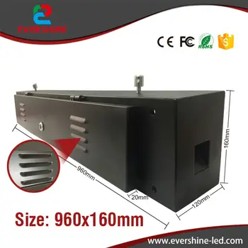 

P10/P5 led display outdoor waterproof frame/ simple builder cabinet Size 960 x160mm OEM/ODM with door
