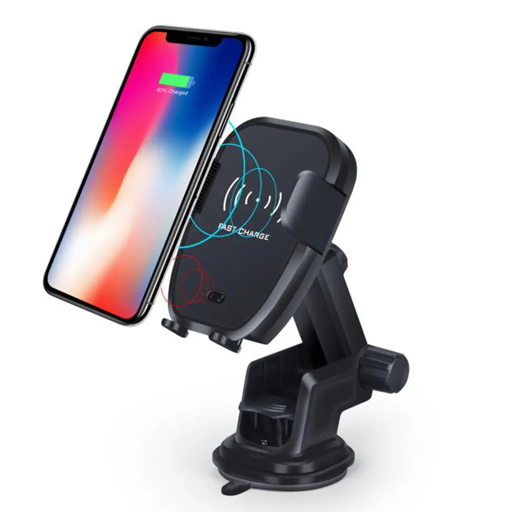 Смарт индукция Беспроводное зарядное устройство для автомобиля Air Outlet Mobile 73% 10 Вт держатель телефона CE/FCC/Rosh Quick Charge 8 мм