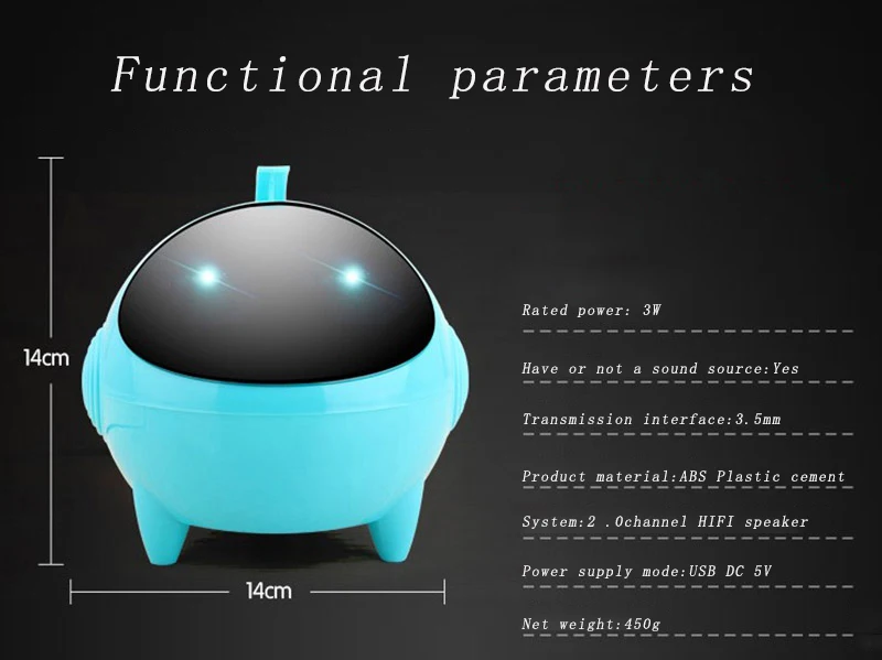 Динамик астронавт стиль дизайн супер бас стерео объемный звуковой эффект компьютерный Настольный звуковой ящик оригинальность модный подарок аудио