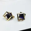 Oorbellen-pendientes largos para mujer, cristal cuadrado azul, perlas salvajes, temperamento, regalo, joyería de lujo, joyería ► Foto 3/5