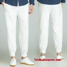 Кунг-фу Боевые искусства брюки китайский стиль брюки только брюки черный белый синий коричневый
