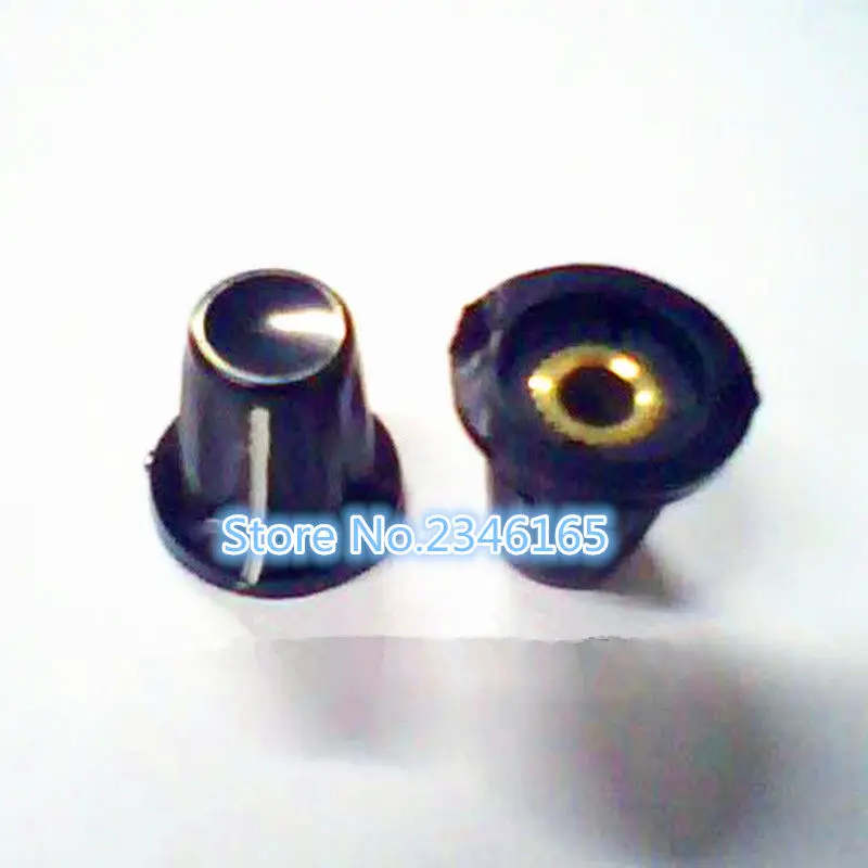 

10pcs Bakelite potentiometer knob hole: 4MM for WH5 WXD3-13 K17-01 potentiometer