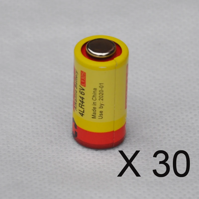 30PCS 4LR44 6V dry alkaline battery 4LR44 4A76 L1325 A544 for Dog ...