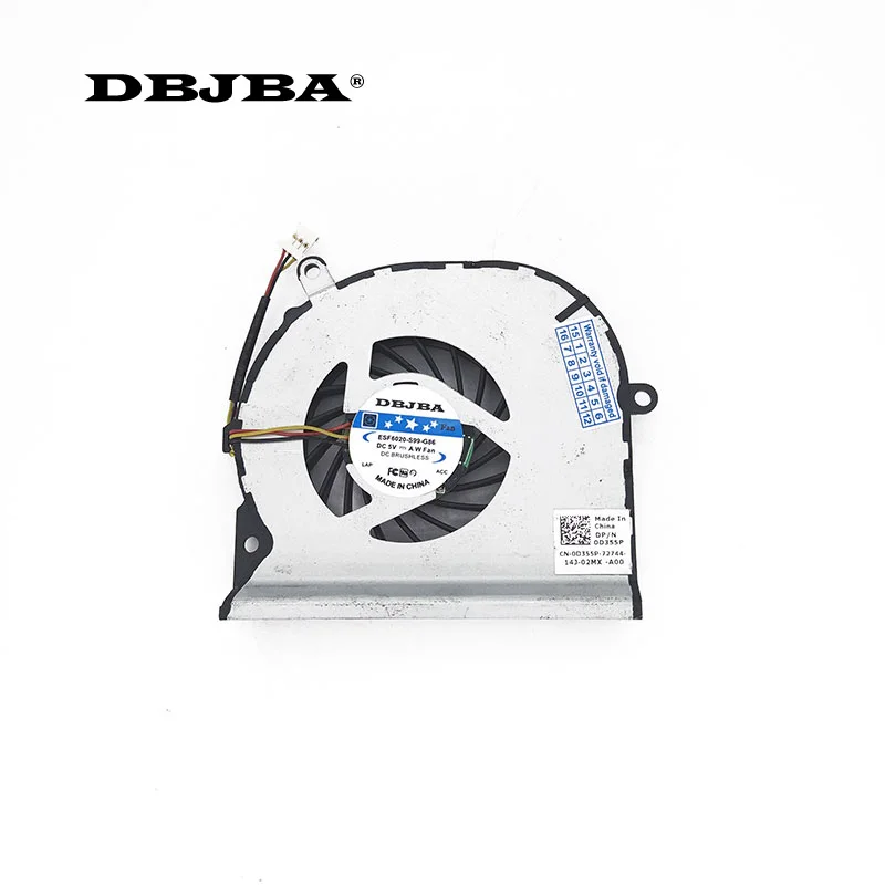 Вентилятор охлаждения ЦП для DELL studio 15Z 1569 P06F 49RM6FAWI00 DFS531005MC0T F9J2 CN 0D355P D355P новый