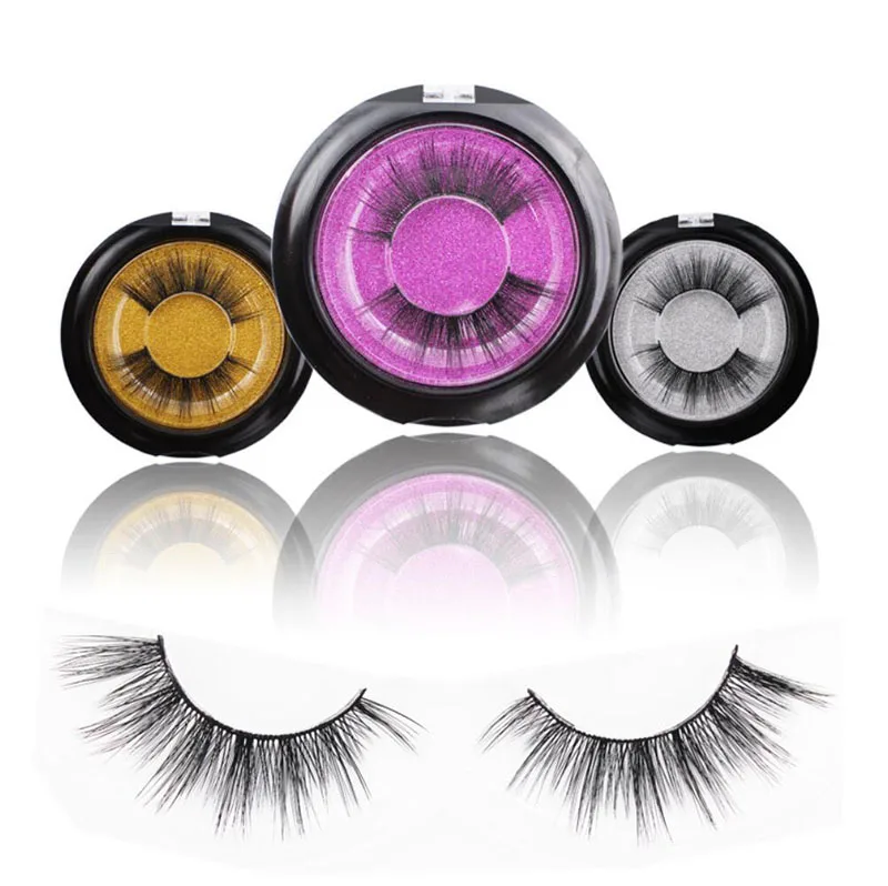 3D Soft Silk False Eyelashes Natural Voluminous Long Cross