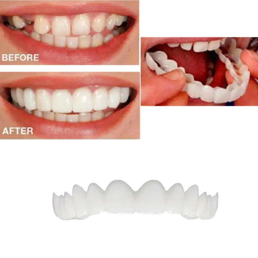 

Makeup Beauty Temporary Comfort Fit Cosmetic Teeth Denture Teeth Top Cosmetic Sticker Tools 2018 August1