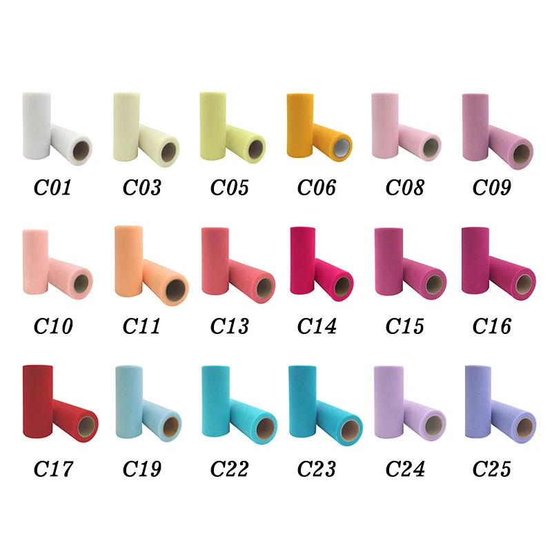 White Blue Tulle Pink Sheer Organza Fabric wedding decoration Roll 15cm 25 Yards rolls 25yd Tutu tablecloth skirt runner reel