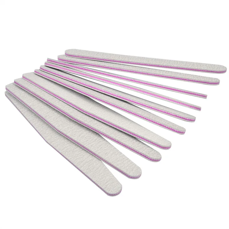 

5 Pieces Professional Nail Files Grey Sanding Nail Files Tools For Salon UV Gel DIY Tips Pedicure Tool Nail Art Manicure Set