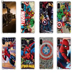 Чехол для телефона Marvel Avengers Heros Comics Collage для Xiaomi Redmi 7 GO 3 4 4A 4X5 5A 6 S2 Pro Prime Plus
