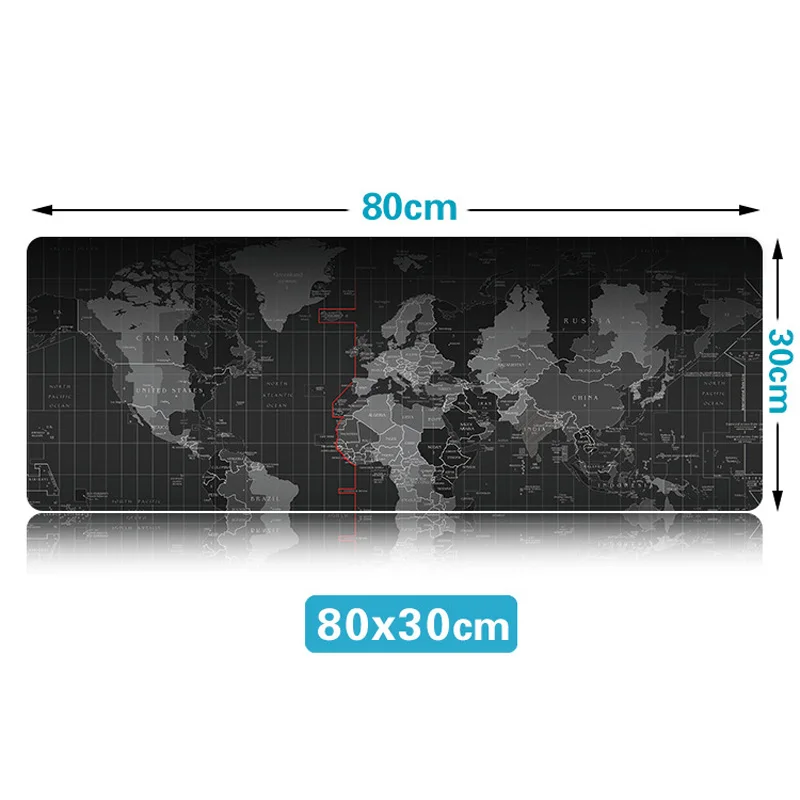 

World map Quick custom rubber speed game mousepad Large size 800* 300*3mm lasting computers and laptops Mat Laptop Gaming New PC