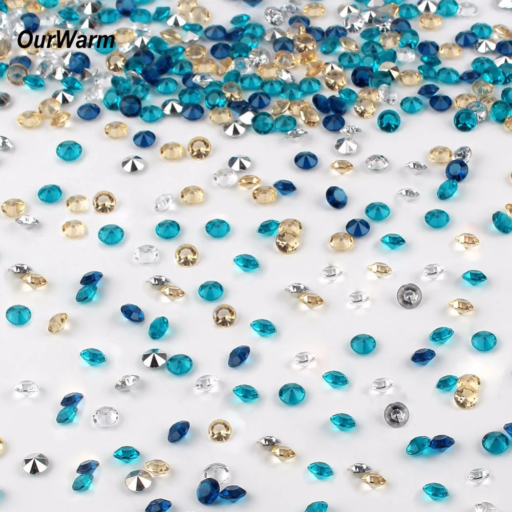 

Ourwarm 1000pcs/lot Acrylic Confetti for Wedding Decoration Halloween Accessories Festive Party Supplies Home Table Decoration