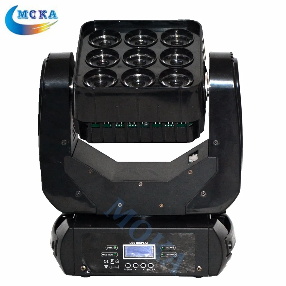 

2PCS/LOT 3x3 Matrix LED Panel Review Led Moving Head Matrix Light DMX Moving Head Beam Light