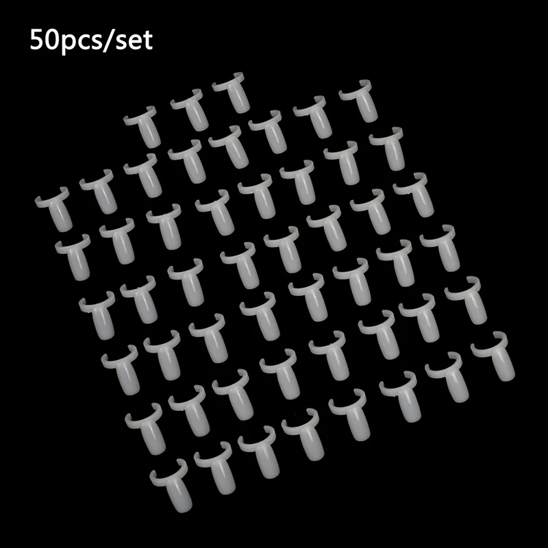 Hot 50pcs Polish UV Gel Color Display Stand Holder Nail Art Ring Practice Frame Full Nail