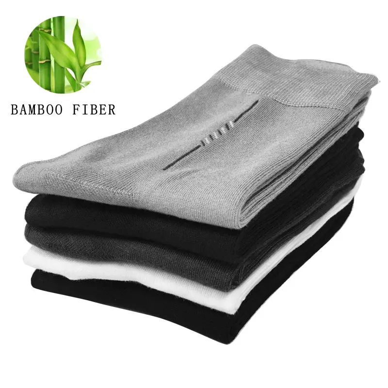 5 пар/компл. Новые Мужские модельные bamboo Носки однотонные мягкие Летние носки запаха мужской Носки Белый Черный meias низкая цена