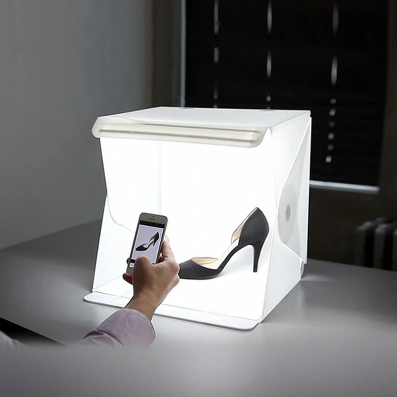 

40*40cm mini light strips Professional Portable Mini Kit Photo Photography Studio led photo Light Box Softbox
