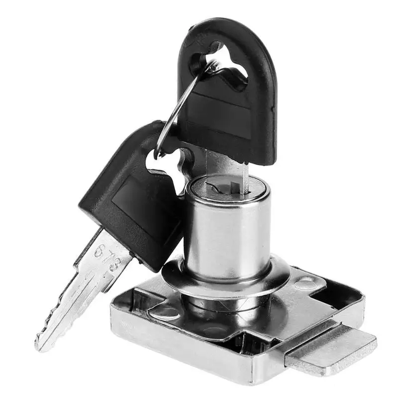 Two Keys Drawer Desk Lock Cold Rolled Steel 136 22 Furniture Hardware Door Wardrobe Lock