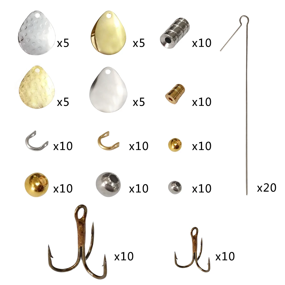 Shaddock Fishing 140 шт. набор медных Спиннинговых приманок сделай сам для рыбалки с