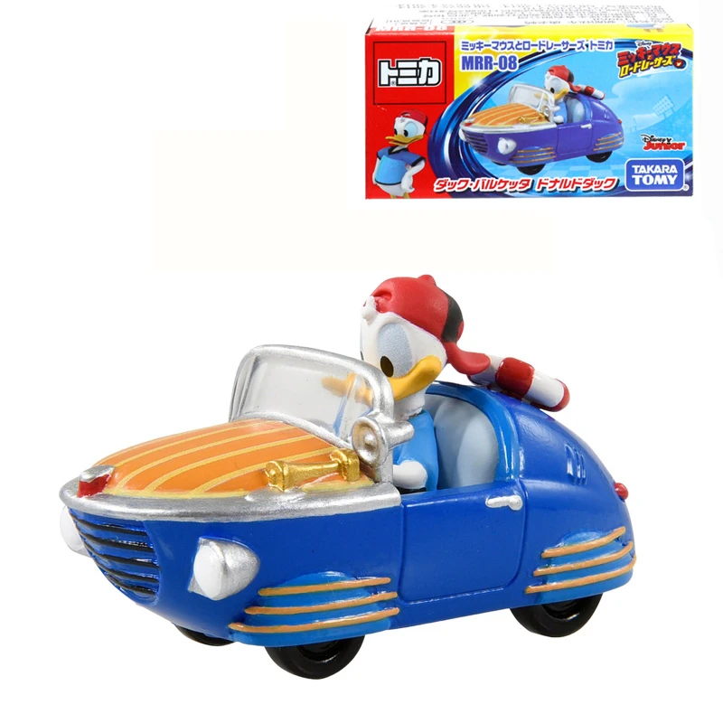 Tomica disney Микки Маус родстер гонщики MRR-08 Barchetta Дональд Дак 6 см металлический литой автомобиль игрушка автомобиль 119968