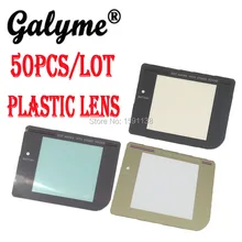 50 шт./партия,, три цвета, выбор, запасной протектор, стеклянный объектив со стороны экрана для GameboyGB DMG GBO, экран, объектив, панель, чехол