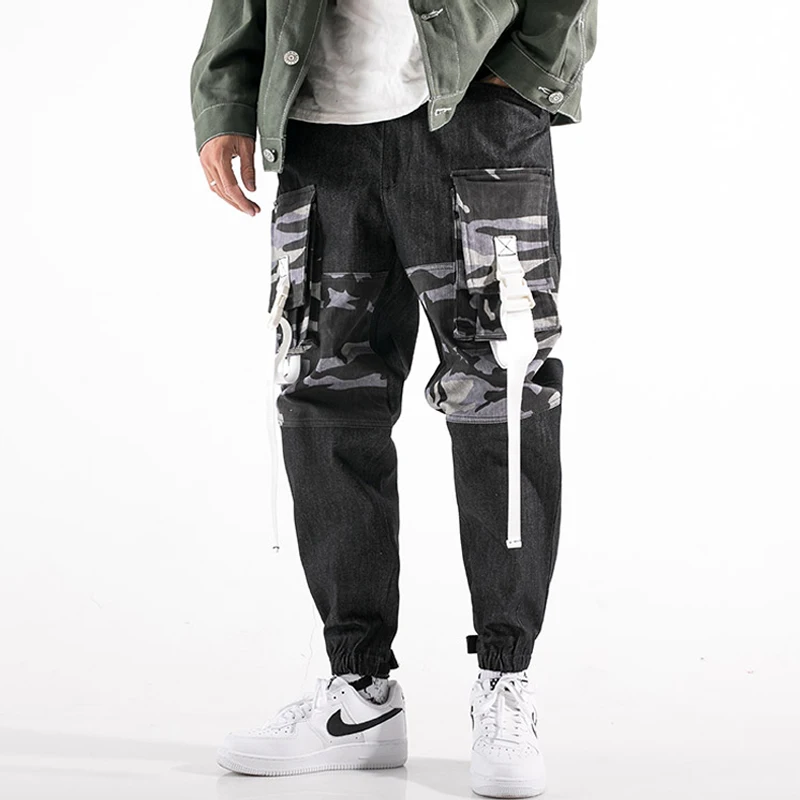 

Drop shipping Men's Cargo Harem Pants Hip Hop Casual Male Joggers Trousers Fashion Casual Streetwear Pants ABZ41
