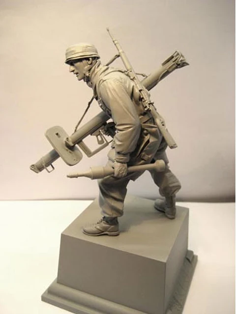 1/16 Смола рисунок Солдат модель Нормандия войны десантник gk ручной белый режим Второй мировой войны поле боя 144