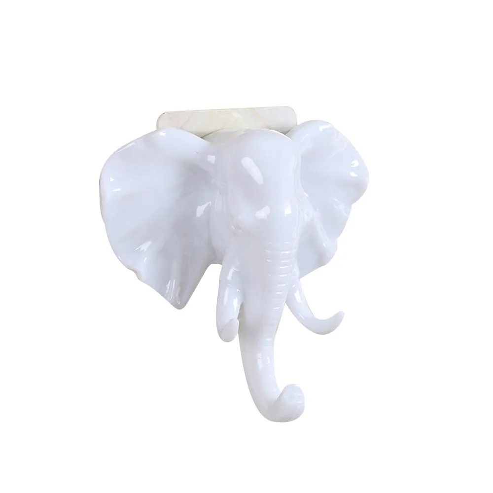 

Hot Suckers Elephant Head Self Adhesive Wall Door Hook Hanger Bag Keys Sticky Holder Suction Coat Self-adhesive Hooks Sucker