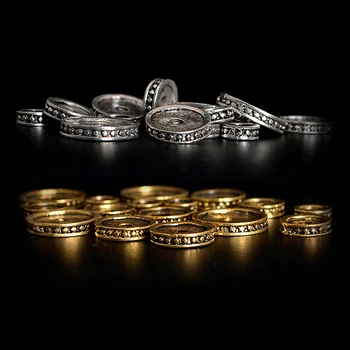 

50pcs/lot Metal Flat Gold Silver Color Beads 6 8 10 12 mm Metal Washer Spacer Beads Rondelle For Diy Jewelry Making