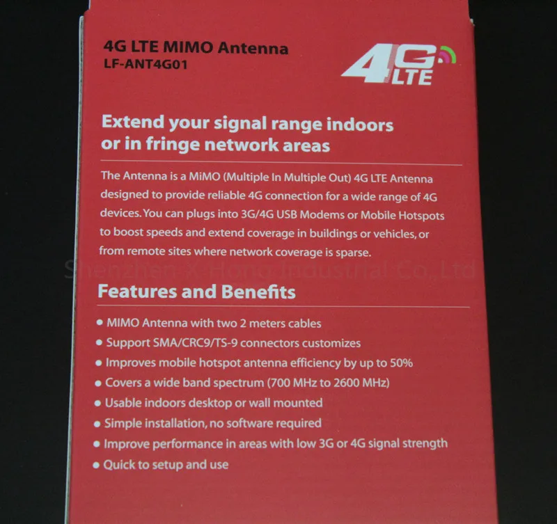 4G lte Антенна 49dBi CRC9 SMA TS-9 для E3372 E8372 B593 B310 4G LTE FDD Модем
