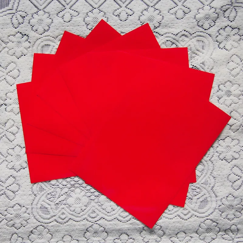 (A4*8pcs) Red Color Only PU Flex Vinyl Paper High Quality PU Heat