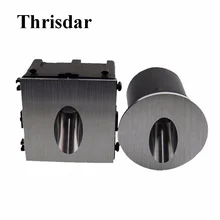 Thrisdar 10 шт. 1 Вт 3 Вт Водонепроницаемый СВЕТОДИОДНЫЙ Шаг светильник Алюминий Встроенный Настенный угловой светильник круглый вилла путь забор светодиодный стопы светильник