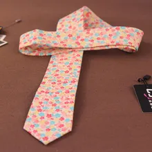 6 см тощий галстук с растительным орнаментом для мужчин подарок модные хлопковые галстуки для мужчин с цветочным принтом Gravatas тонкие свадебные галстуки воротнички и галстуки