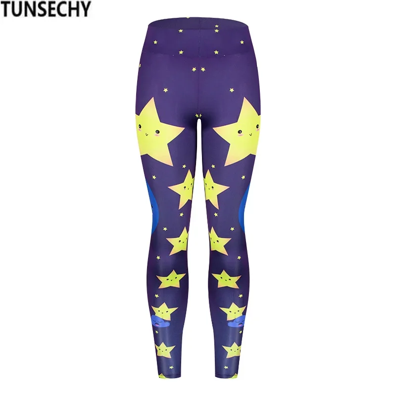 

TUNSECHY Brand Hot Sales women Leggings 3D Digital printing legging Elasticity Trouser movement Pants Free transportation