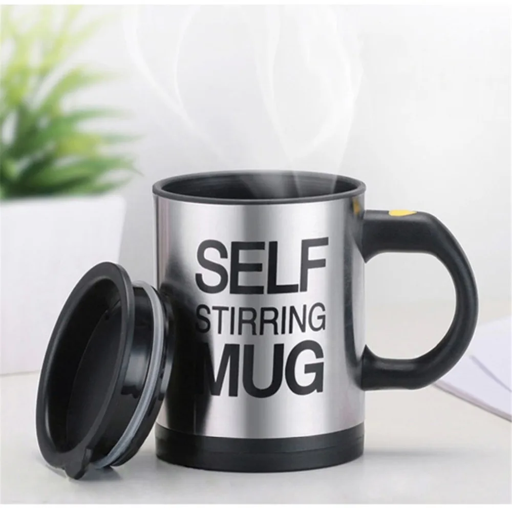 

400ml Steel Electric Automatic Coffee Milk Mixing Cup Machine Tea Mug Cups Maker Handheld Kitchen Smart Mix Water Drinking Glass