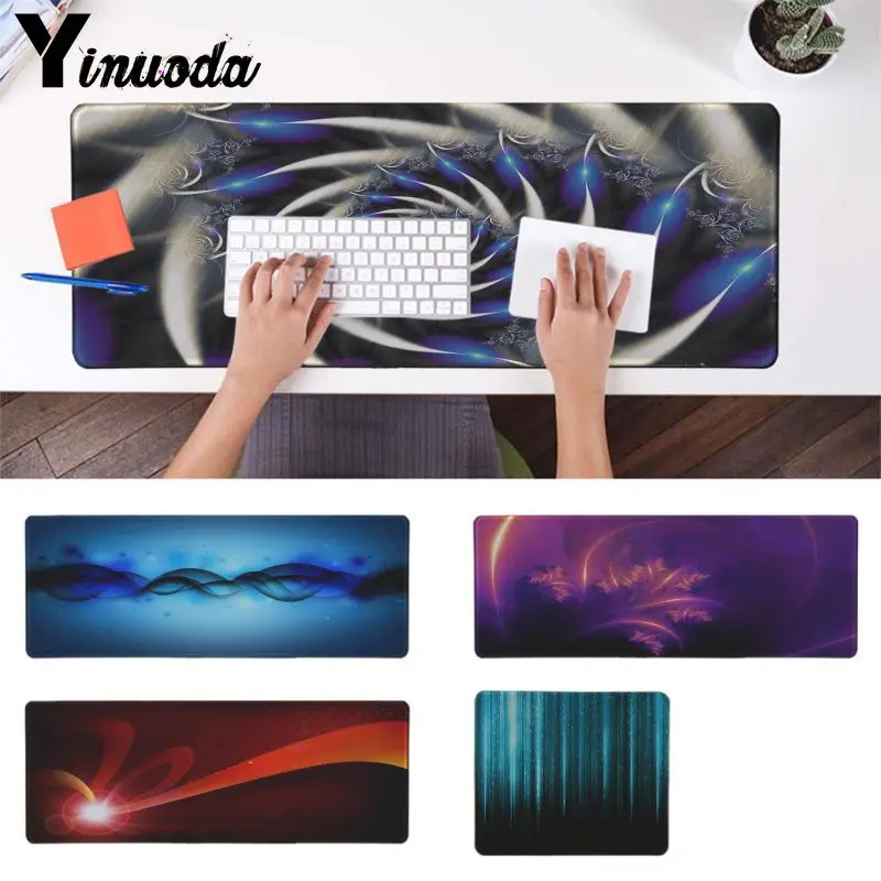

Yinuoda New Printed Light blue red Rubber PC Computer Gaming mousepad Professional Locking Edge gaming Mouse Pad